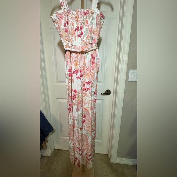 Band Of Gypsies Floral Jumpsuit Band Of Gypsies Floral Wide-Leg